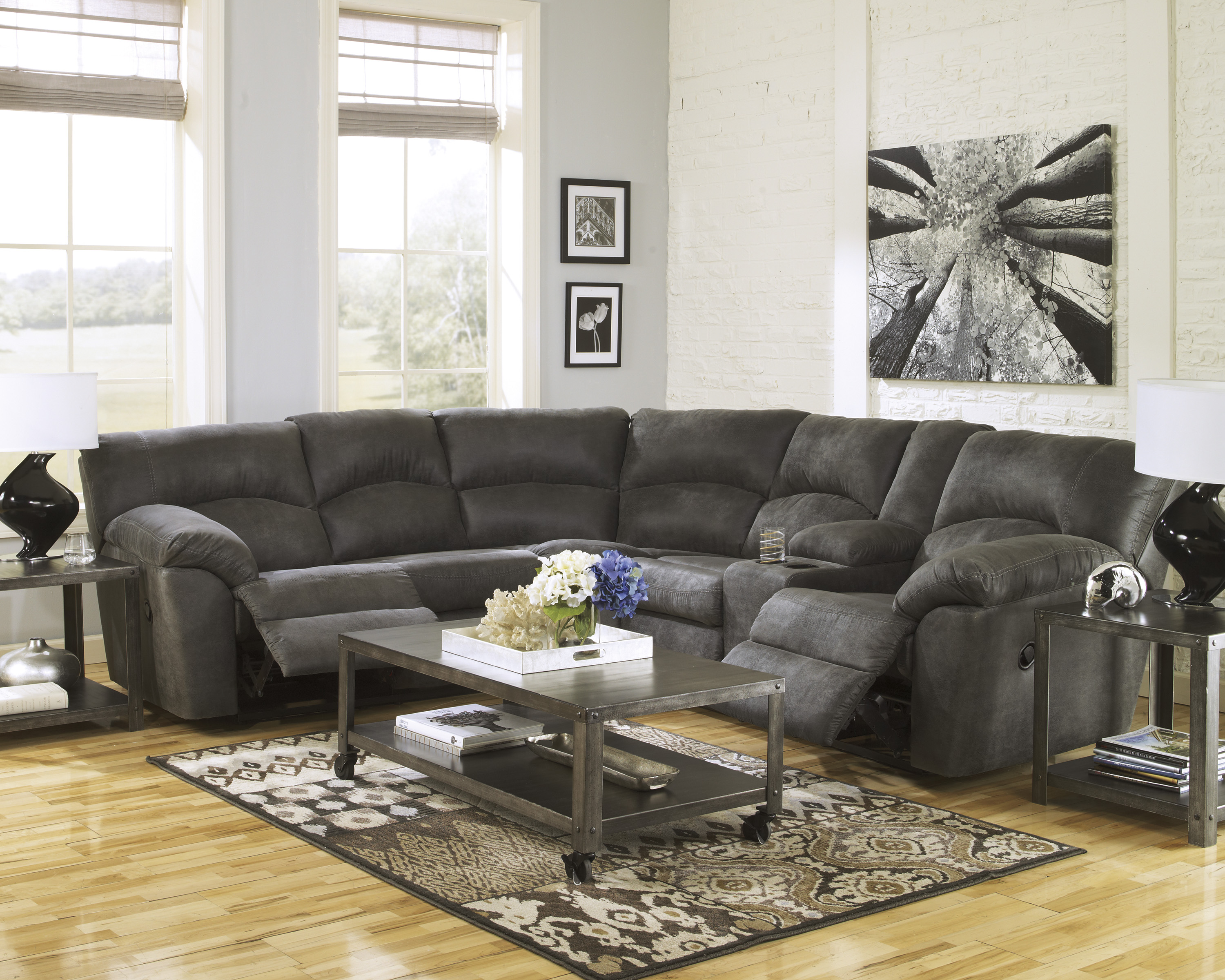 Leather Sectional at Superior Rent To Own.